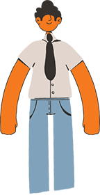 ilustração homem com gravata