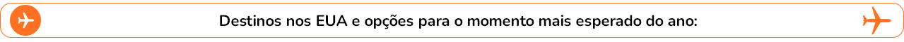 Destinos nos EUA e opções para o momento mais esperado do ano: